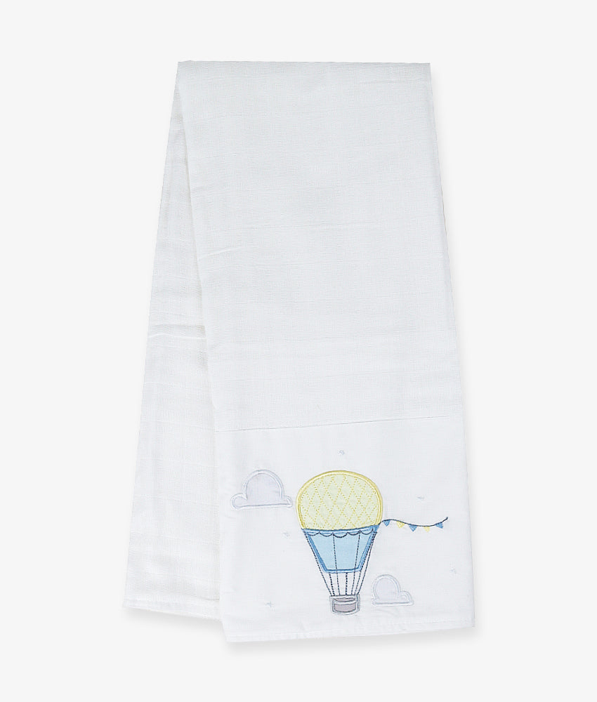 Elegant Smockers LK | Baby Bath Towel – Up, Up & Away Theme | Sri Lanka