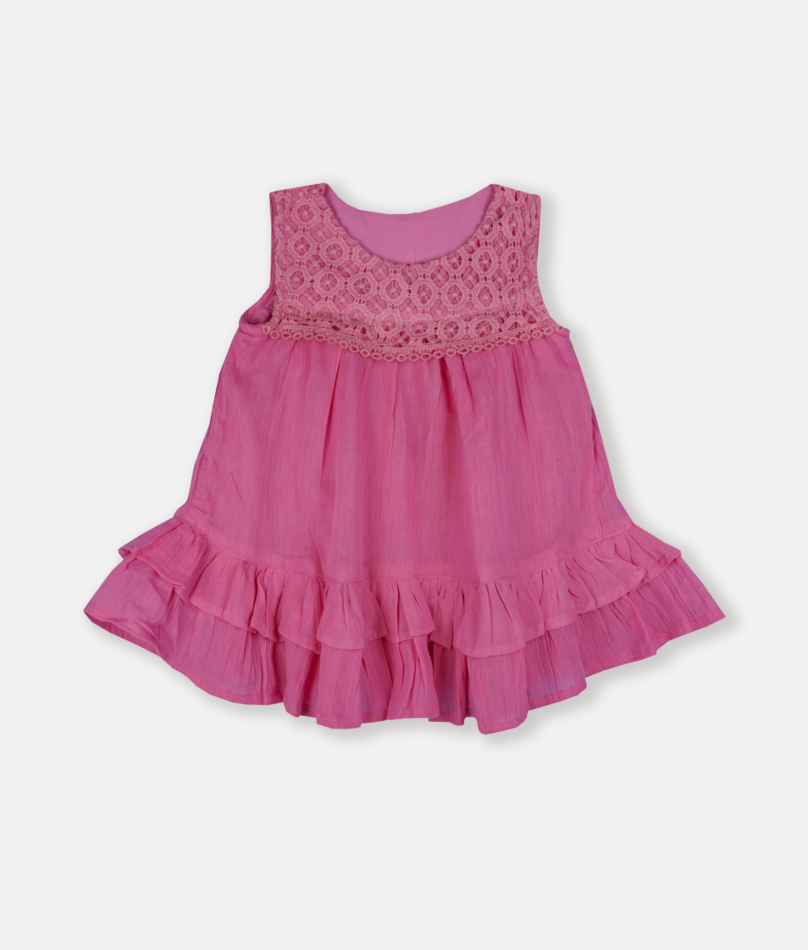Elegant Smockers LK | Cute Little Hot Pink Girls Dress | Sri Lanka