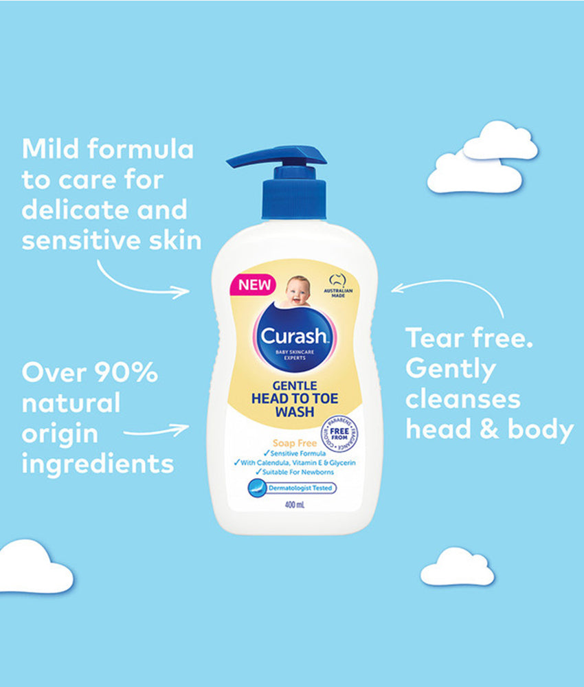 Elegant Smockers LK | Curash Gentle Head To Toe Wash - 400ml | Sri Lanka