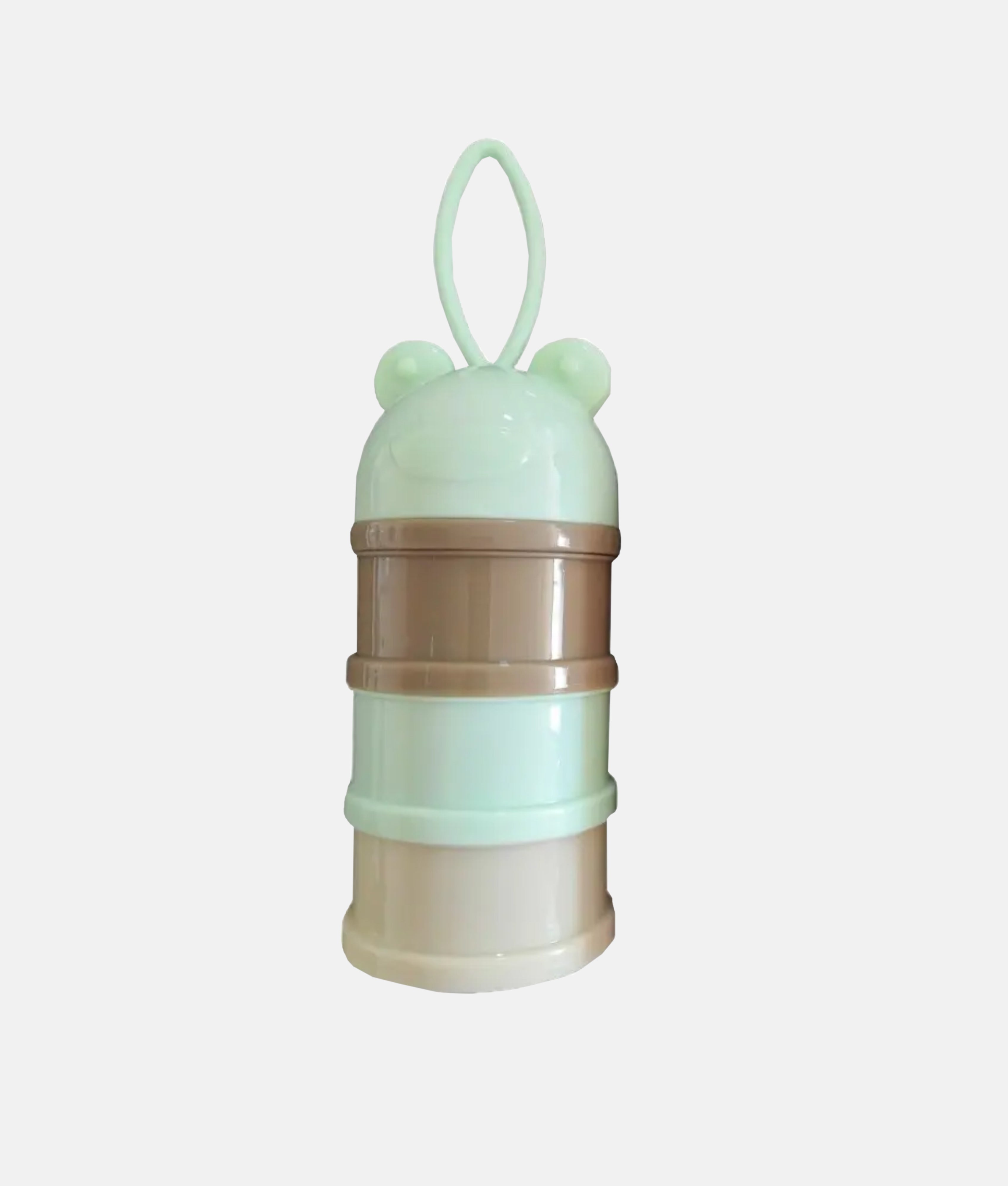 Elegant Smockers LK | 3-Layer Portable Baby Milk Powder Dispenser - Mint Green | Sri Lanka