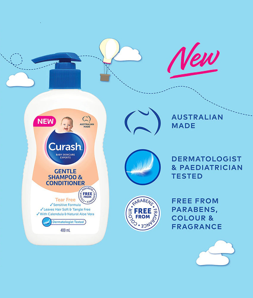 Elegant Smockers LK | Curash Gentle Shampoo & Conditioner - 400ml | Sri Lanka