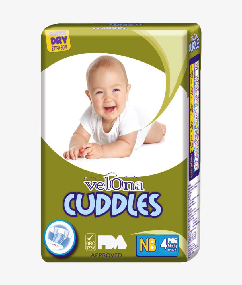Elegant Smockers LK | Velona Cuddles Classic Baby Diapers - Mini Pack (New Born) | Sri Lanka