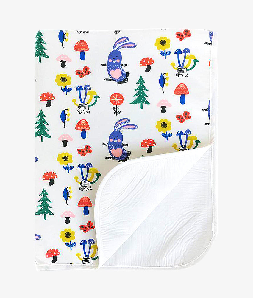 Elegant Smockers LK | Baby Rubber Sheet - Purple Rabbit Print | Sri Lanka