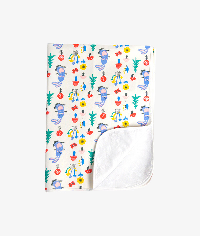 Elegant Smockers LK | Baby Rubber Sheet - Purple Rabbit Print | Sri Lanka