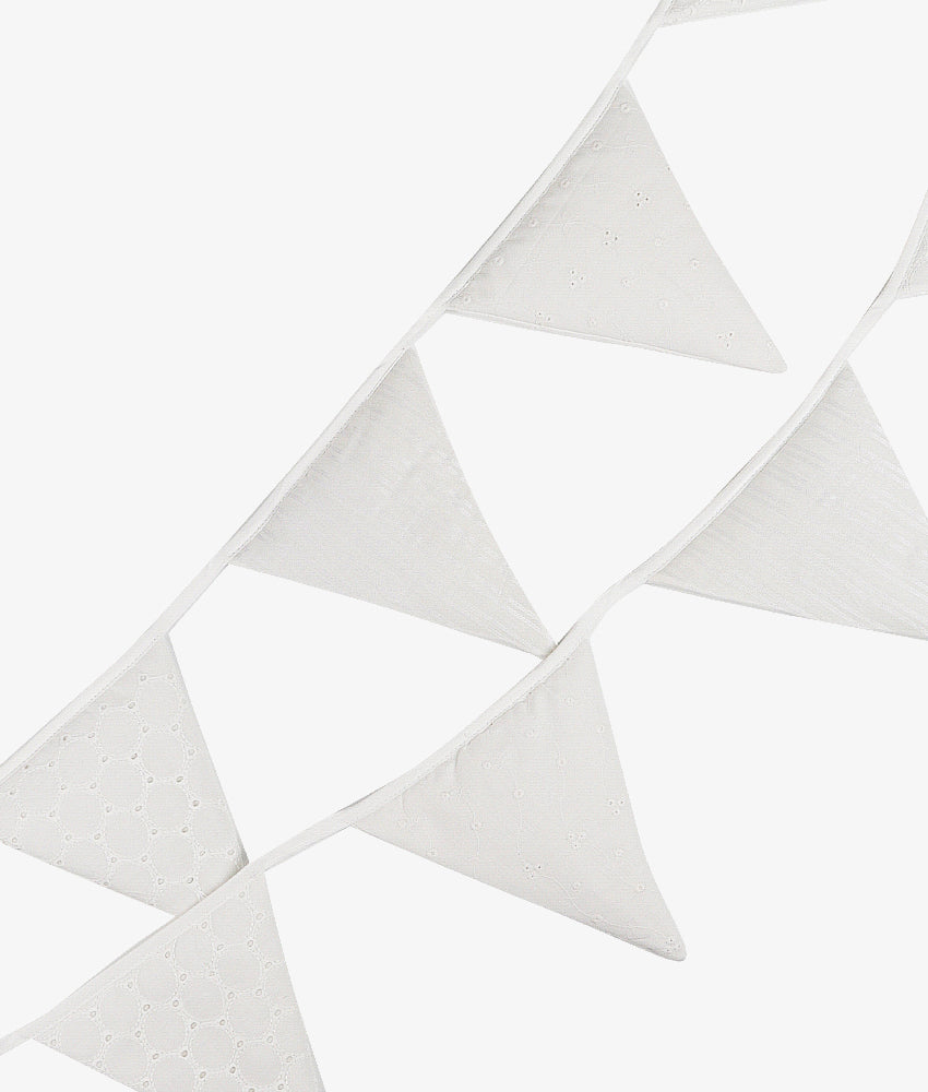 Elegant Smockers LK | Baby Nursery Bunting - Classic White Theme | Sri Lanka