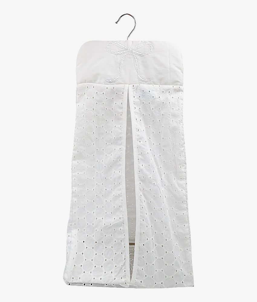 Elegant Smockers LK | Baby Nappy Stacker – Classic White Theme | Sri Lanka