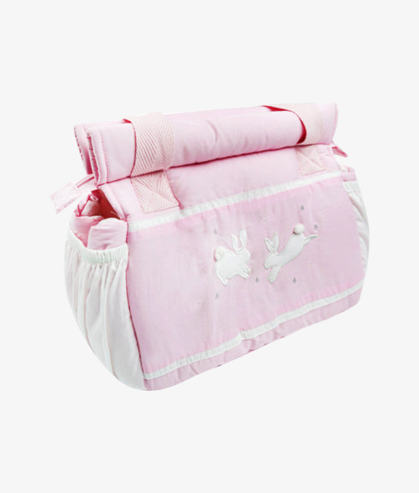 Elegant Smockers LK | Baby Diaper Bag – Pink Rabbit Theme | Sri Lanka