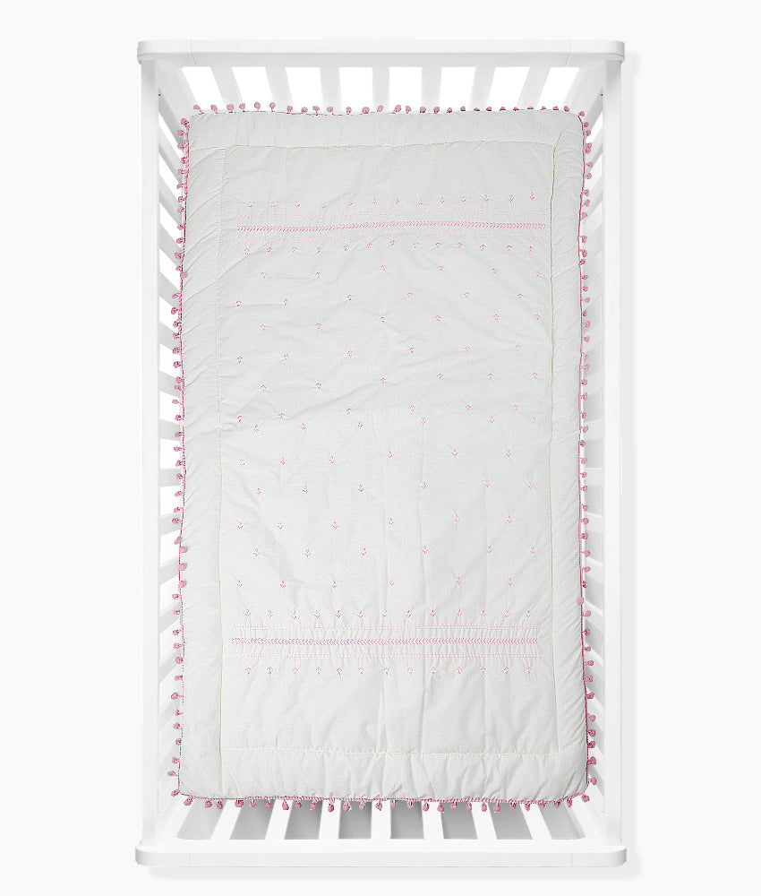 Elegant Smockers LK | Baby Comforter Quilt – Eden Pink Theme | Sri Lanka