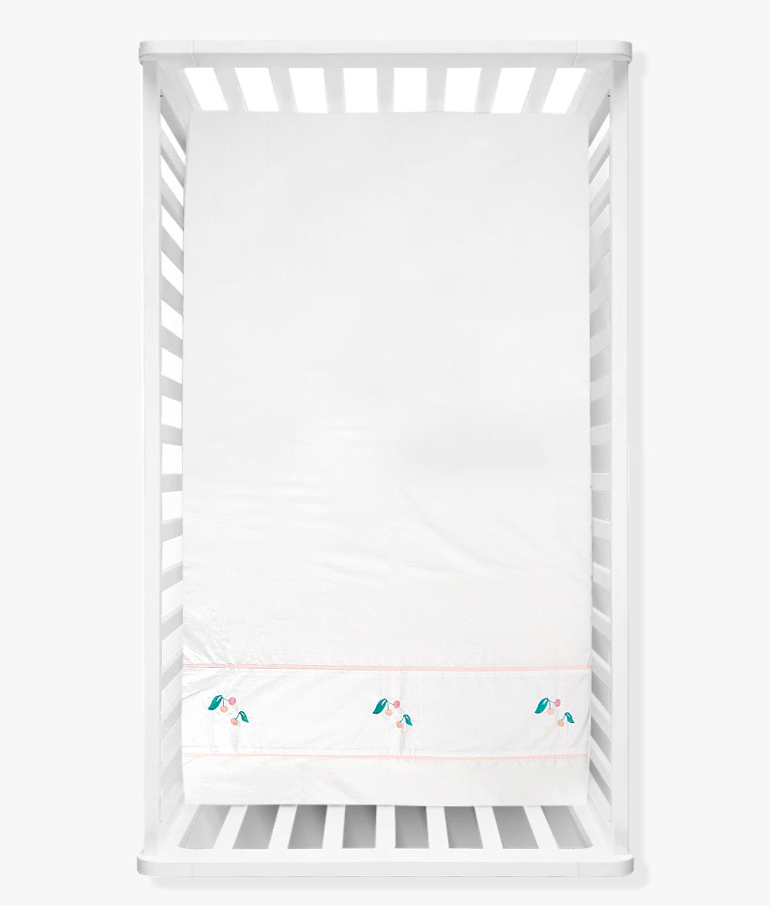 Elegant Smockers LK | Baby Cot Sheet β Cherry Theme | Sri Lanka