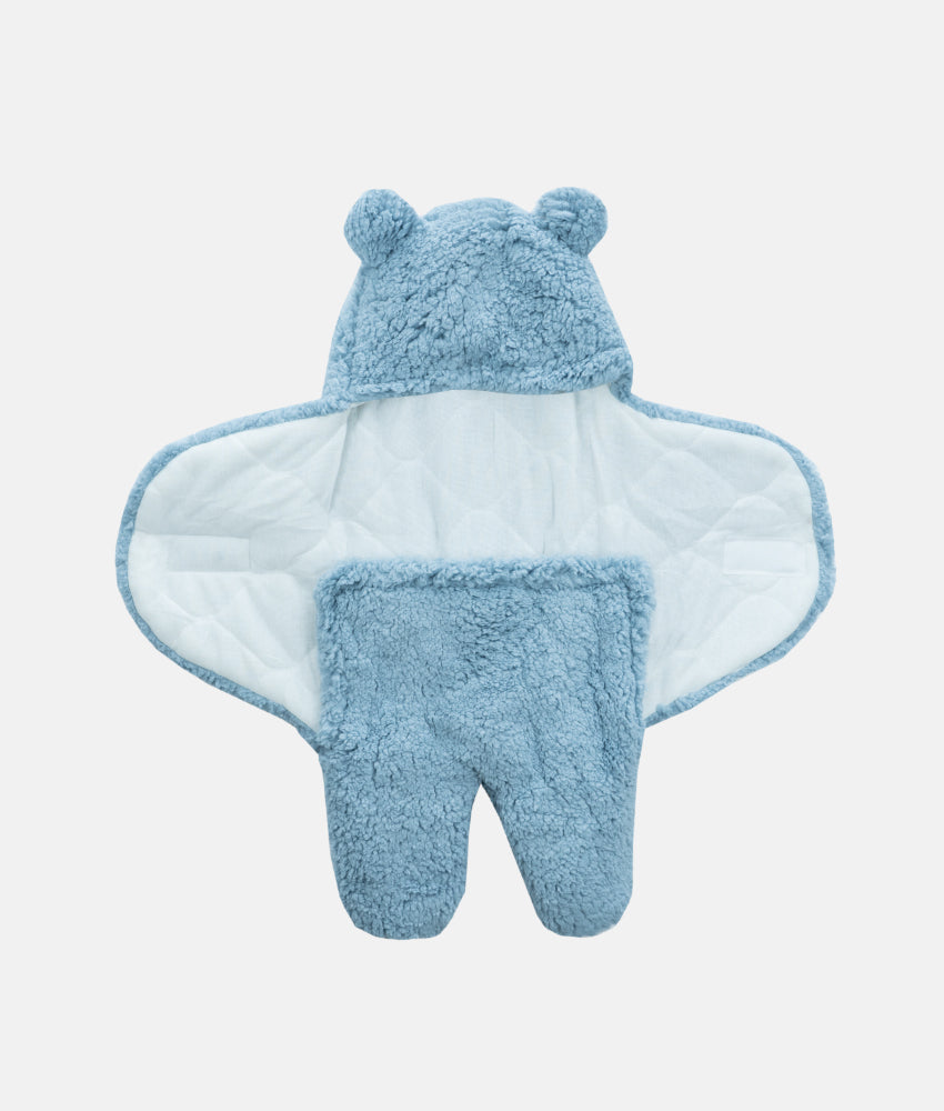Elegant Smockers LK | Baby Bear Hooded Blanket - Blue | Sri Lanka