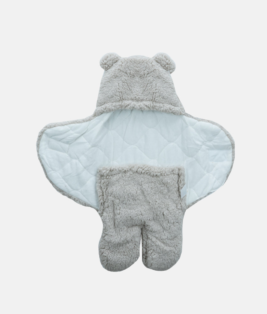 Elegant Smockers LK | Baby Bear Hooded Blanket - Grey | Sri Lanka