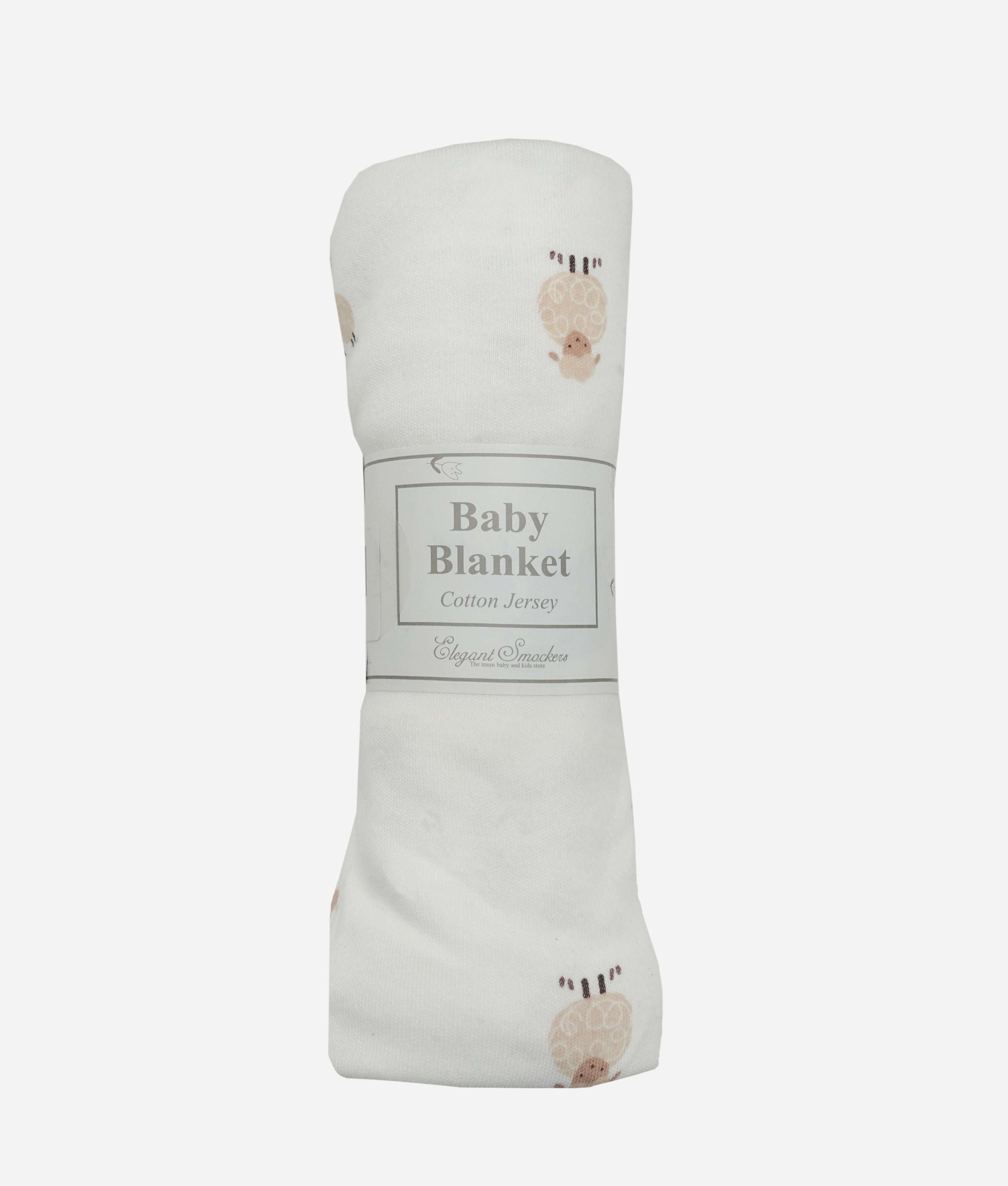 Elegant Smockers LK | Baby Blanket - Beige Sheep | Sri Lanka