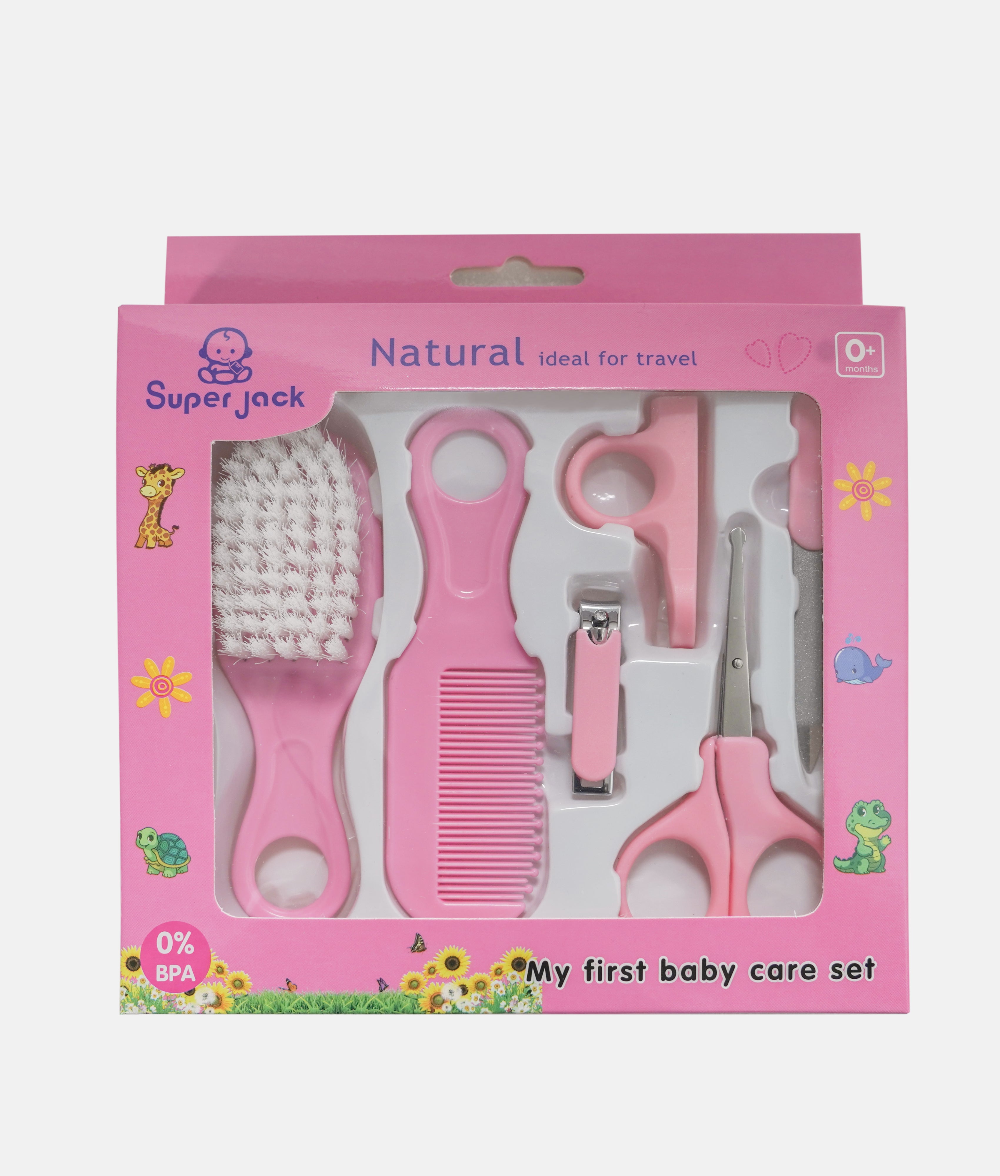 Elegant Smockers LK | Baby Care Kit 6pcs - Pink | Sri Lanka