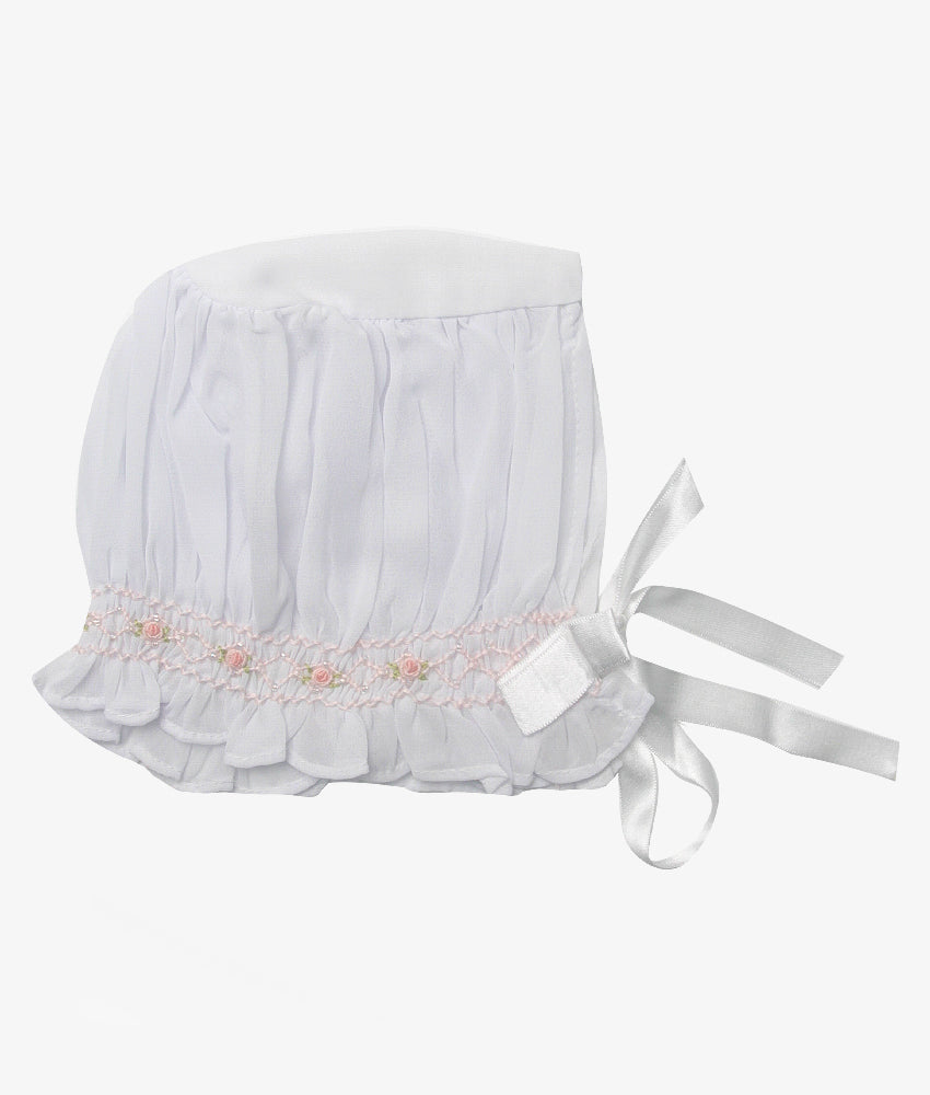 Elegant Smockers LK | Baby Christening Robe Set - Peach (Pre-Order) | Sri Lanka