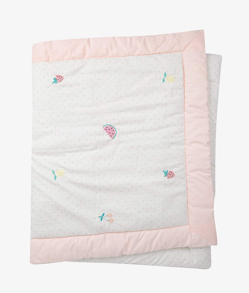 Elegant Smockers LK | Baby Comforter Quilt – Cherry Theme | Sri Lanka