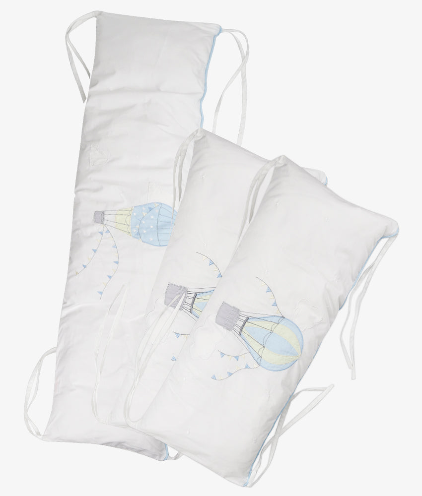 Elegant Smockers LK | Baby Cot Bumpers – Up, Up & Away Theme | Sri Lanka