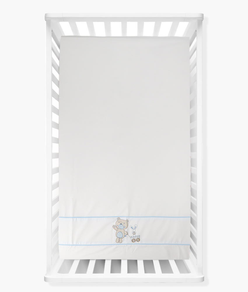 Elegant Smockers LK | Baby Cot Sheet β Blue Bear Theme | Sri Lanka