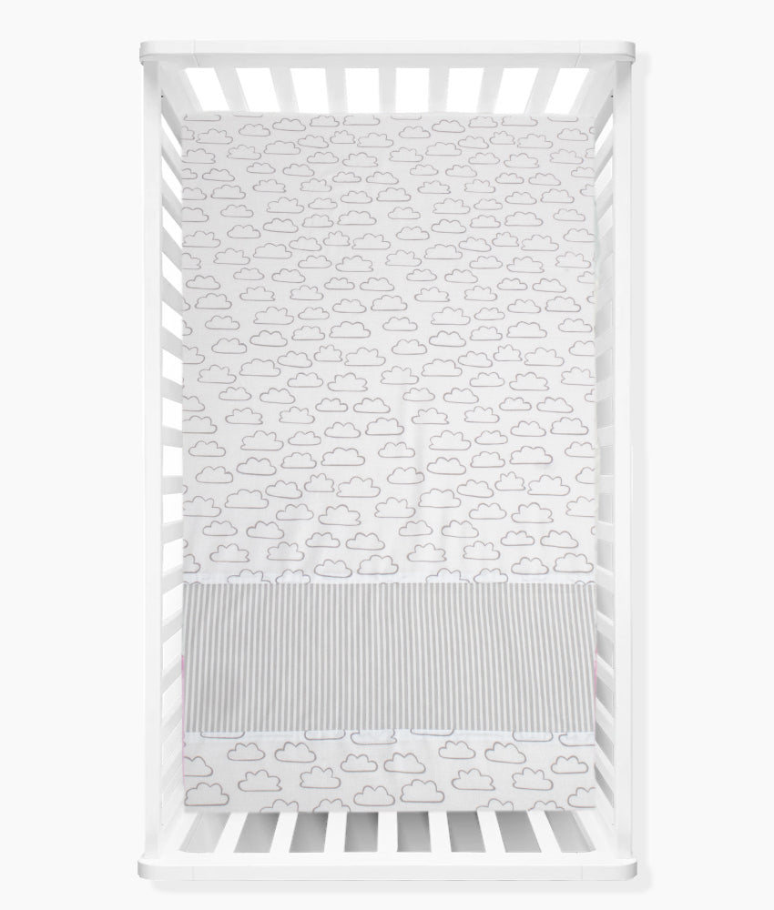 Elegant Smockers LK | Baby Cot Sheet β Cloudy Theme | Sri Lanka