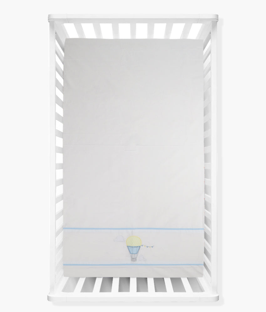 Elegant Smockers LK | Baby Cot Sheet – Up, Up & Away Theme | Sri Lanka