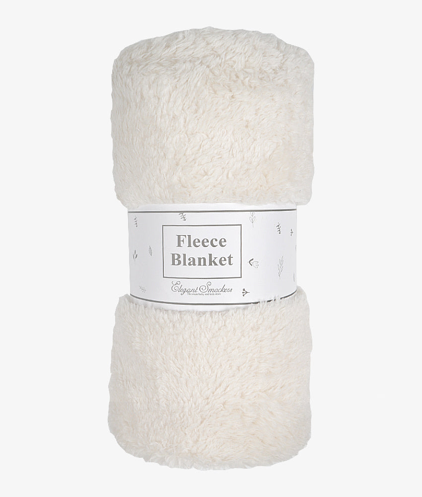 Elegant Smockers LK | Baby Fleece Blanket - Ivory | Sri Lanka
