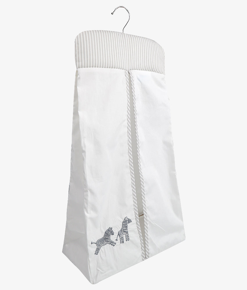 Elegant Smockers LK | Baby Nappy Stacker – Grey Safari Theme | Sri Lanka