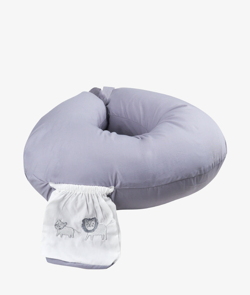 Elegant Smockers LK | Baby Nursing Pillow - Grey Safari Theme | Sri Lanka