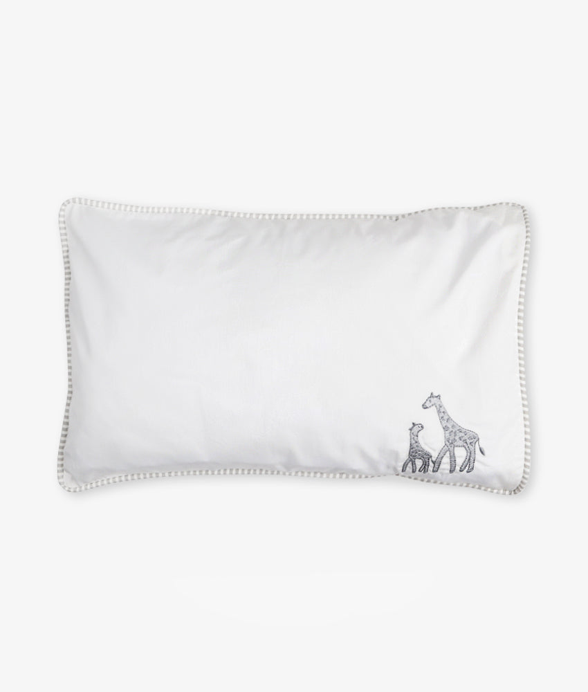 Elegant Smockers LK | Baby Pillow Covers – Grey Safari Theme | Sri Lanka