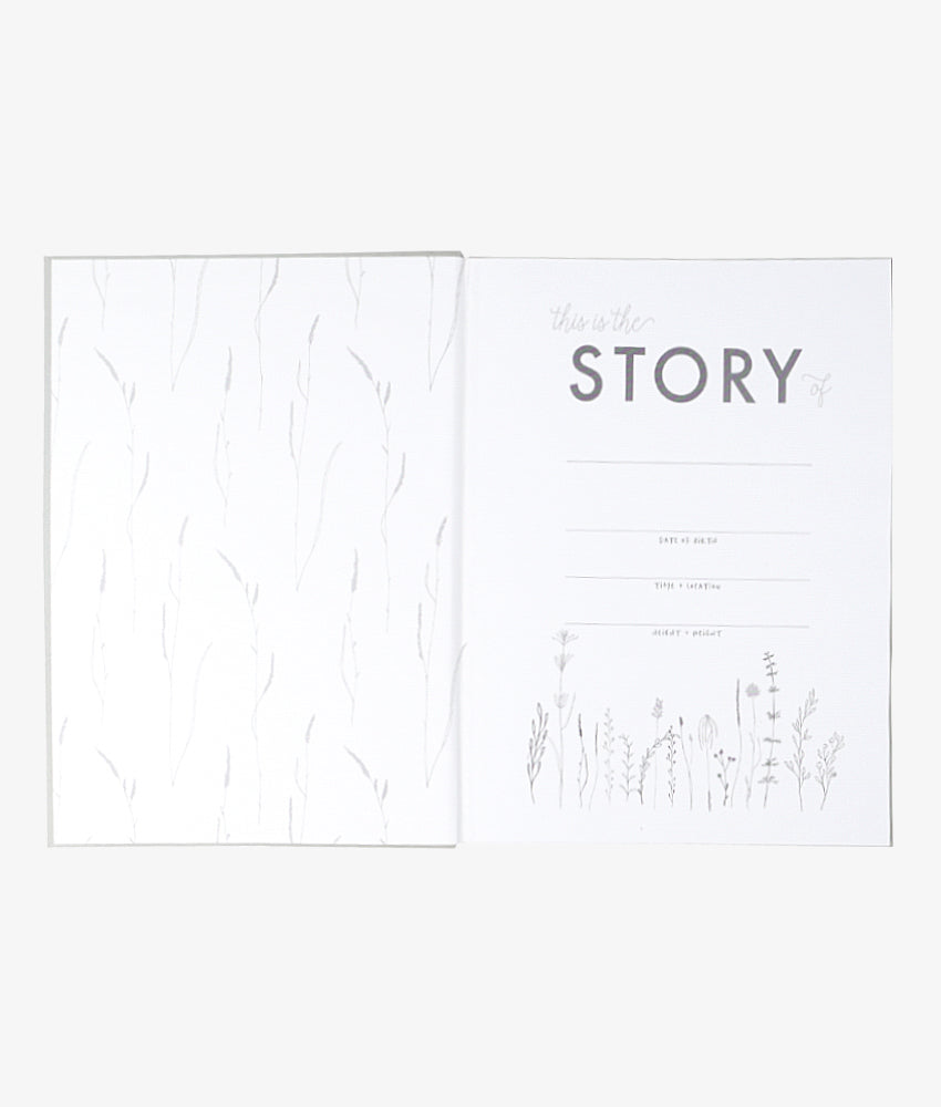 Elegant Smockers LK | Baby Record Book - Cream | Sri Lanka