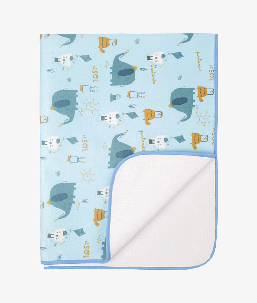 Elegant Smockers LK | Baby Rubber Sheet - Painting Elephant | Sri Lanka