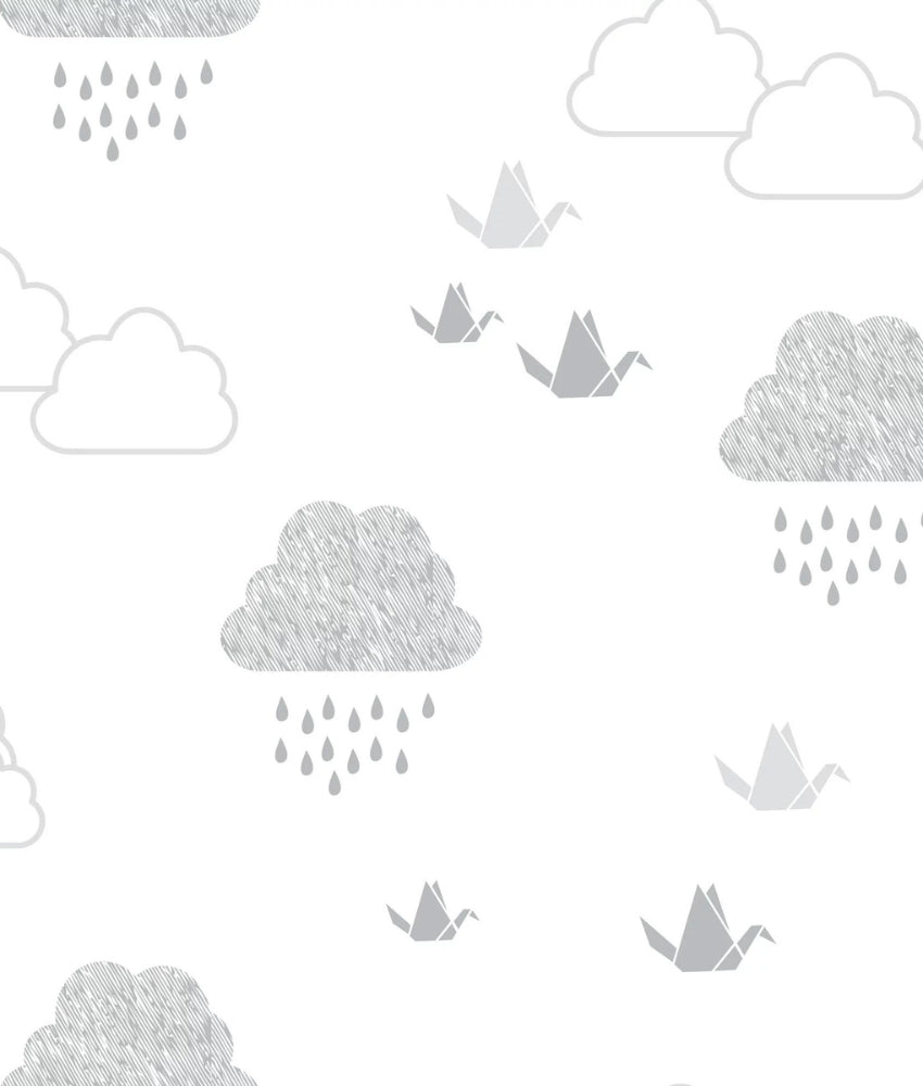 Elegant Smockers LK | Baby Swaddle Pod - Summer Infant - Grey Cloud Print | Sri Lanka