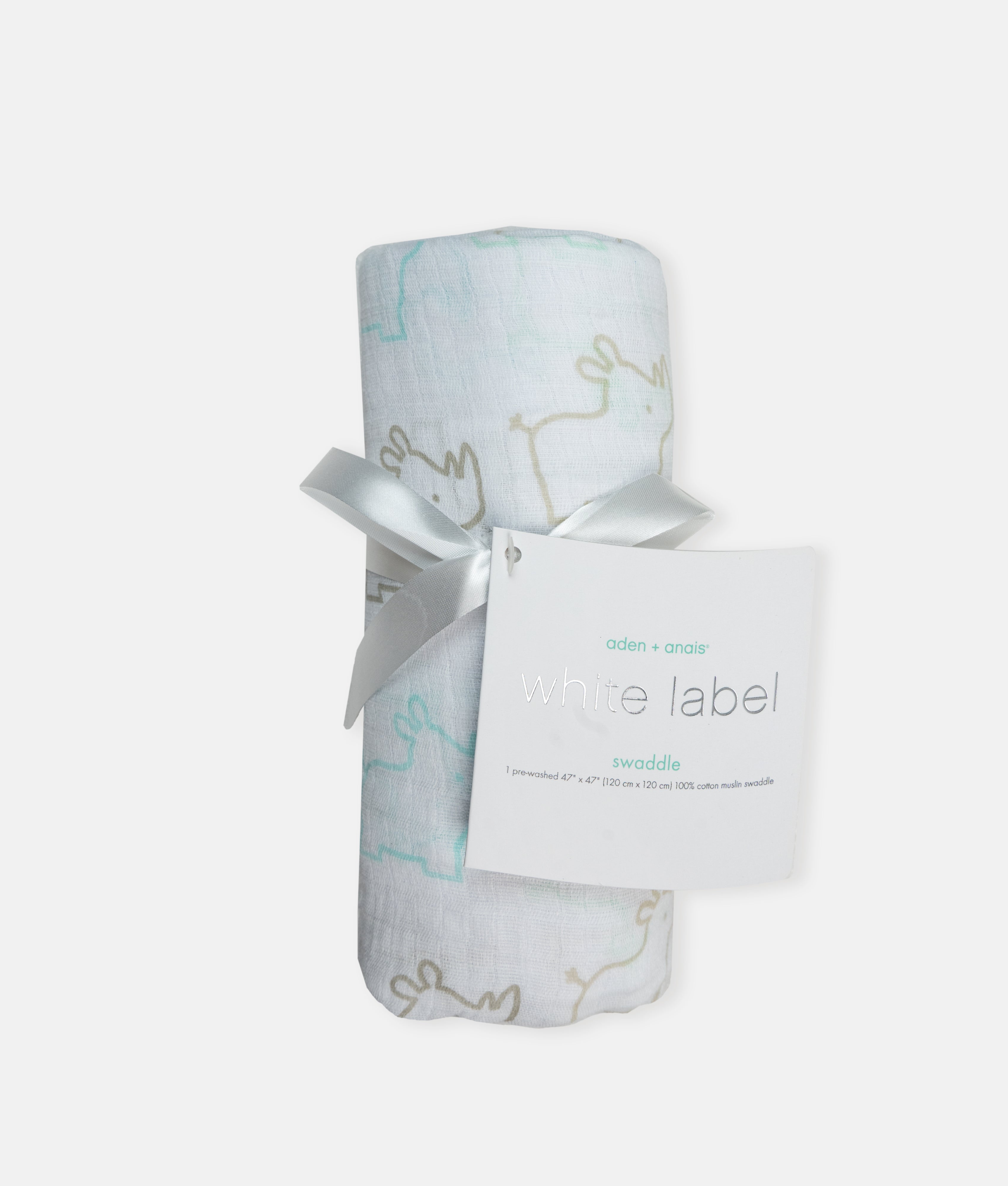 Elegant Smockers LK | Baby Swaddling Blanket - Cute Rhino Print | Sri Lanka