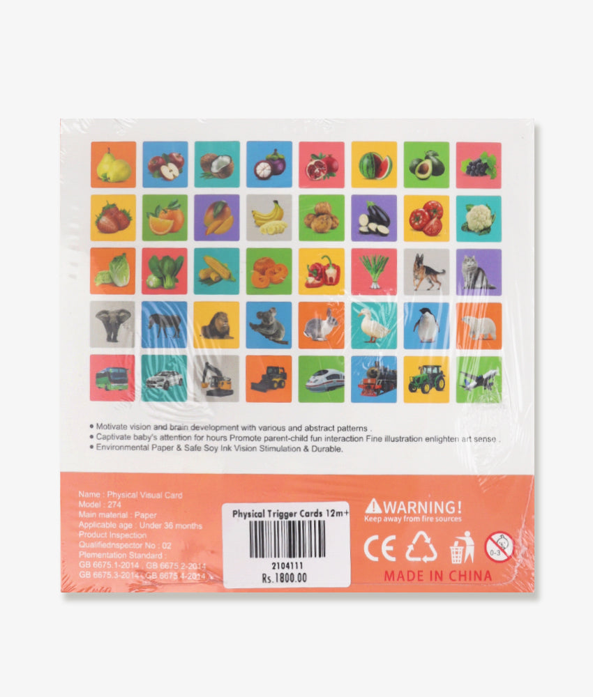 Elegant Smockers LK | Baby Vision Physical Flash Cards - 12-36 Months | Sri Lanka