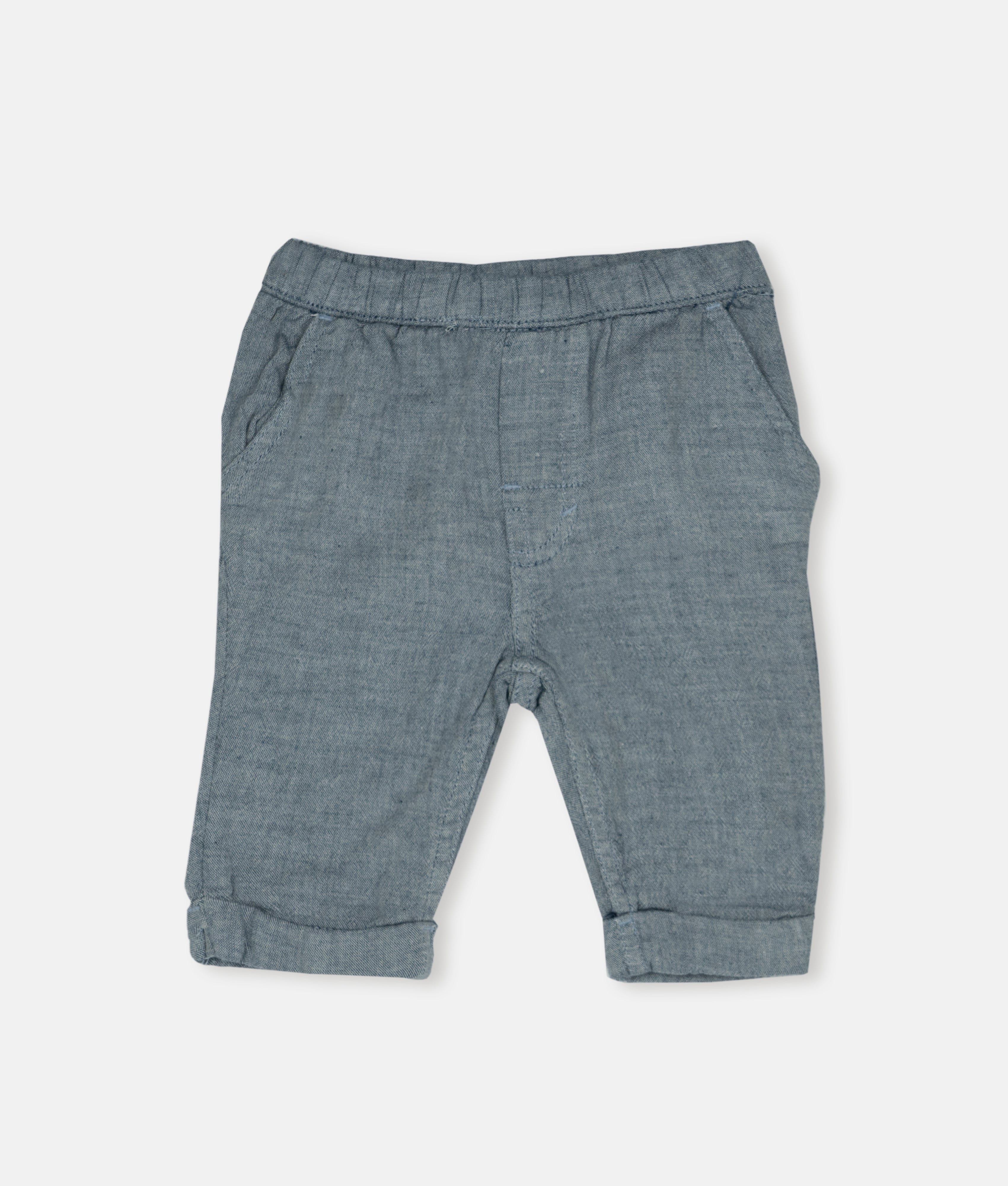 Elegant Smockers LK | Boys Cotton Pants - Ash | Sri Lanka