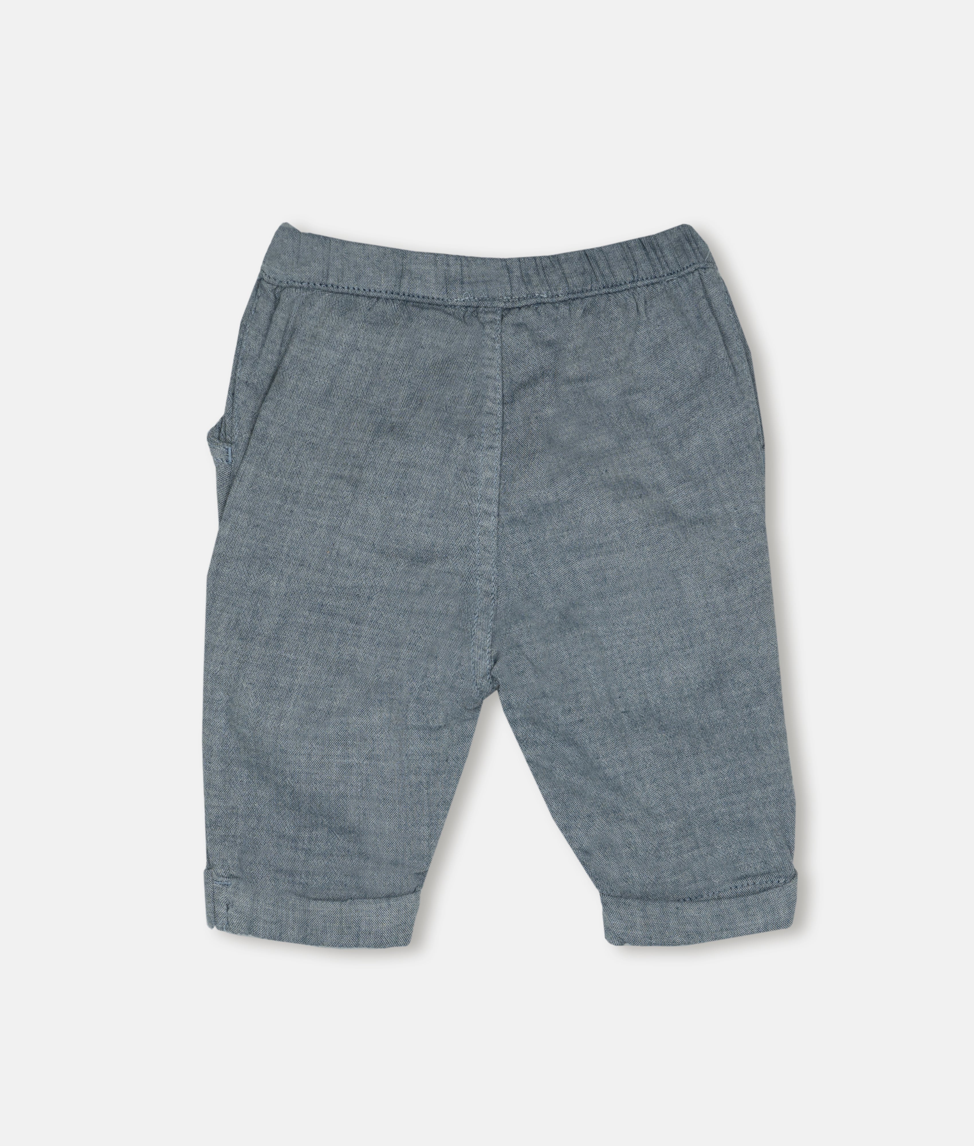Elegant Smockers LK | Boys Cotton Pants - Ash | Sri Lanka
