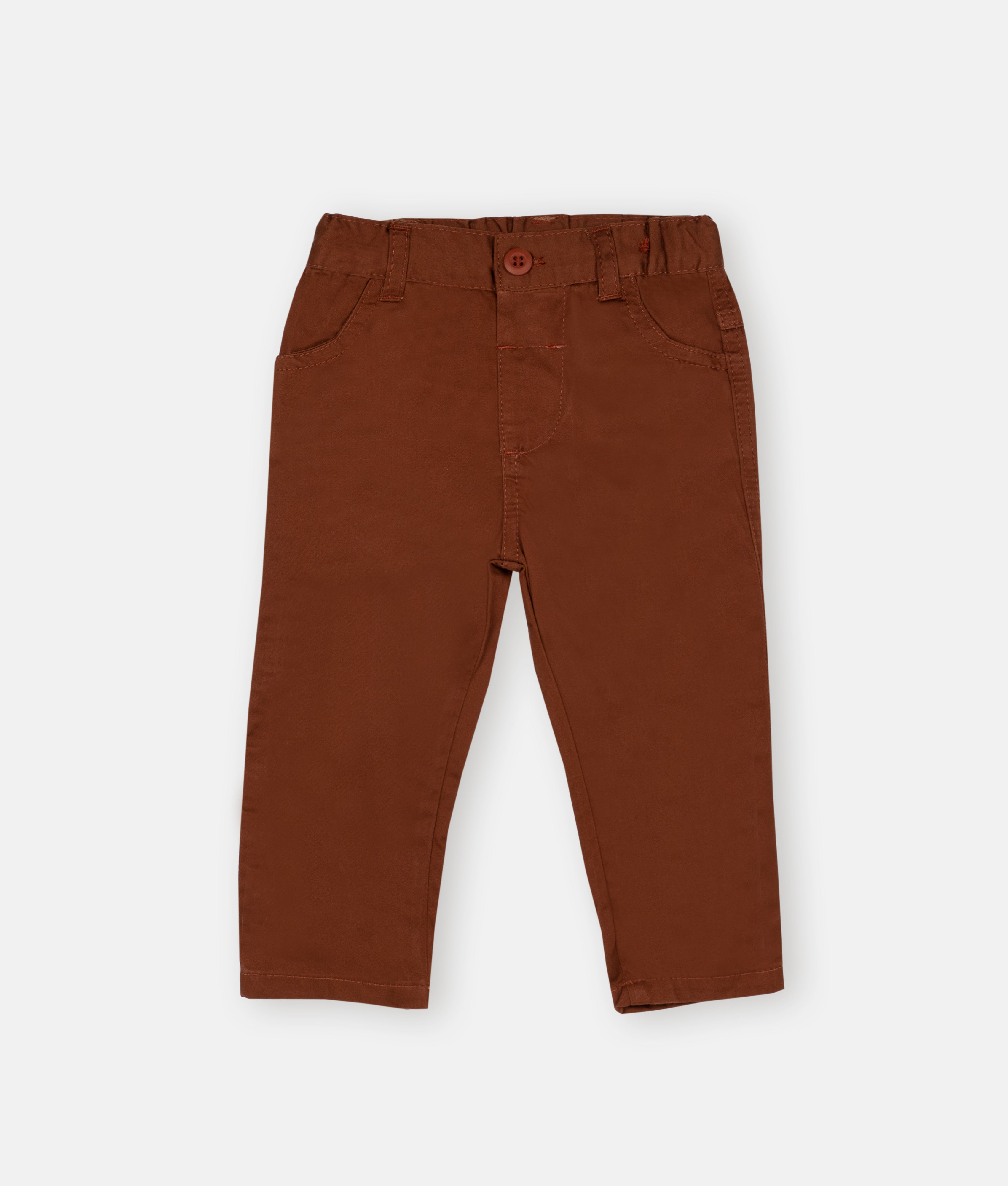 Elegant Smockers LK | Boys Cotton Pants - Chocolate Brown | Sri Lanka