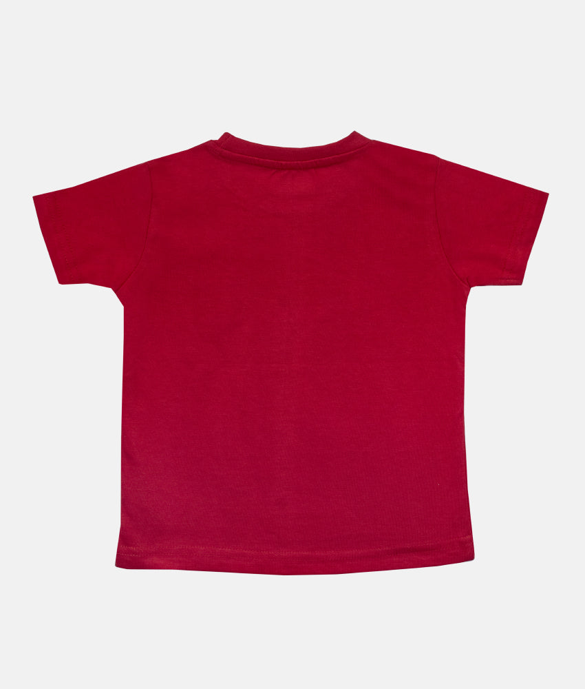 Elegant Smockers LK | Boys Crewneck T-Shirt - Let's Play & Win - Red - 9-12 Months | Sri Lanka