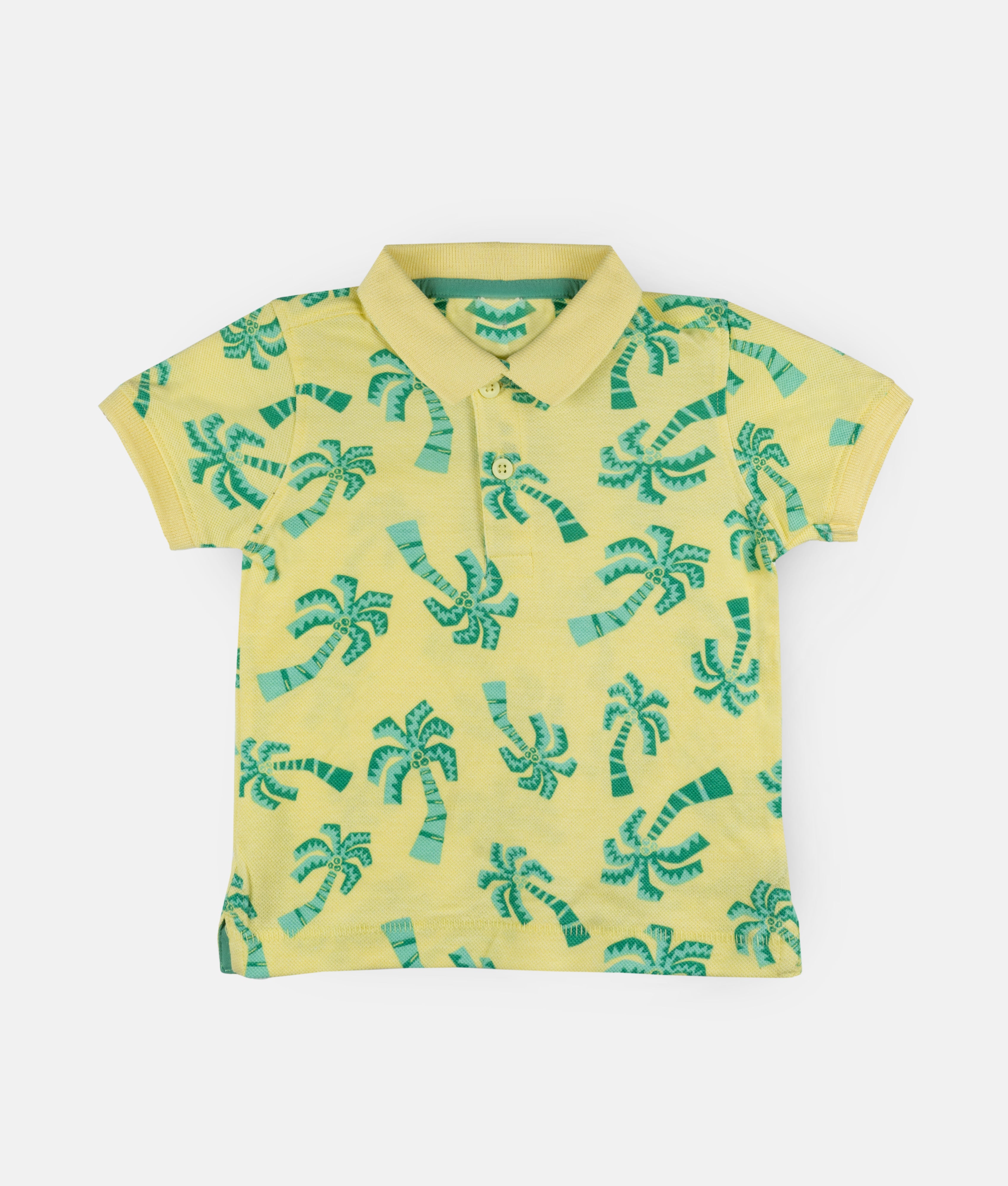 Elegant Smockers LK | Boys T-Shirt - Coconut Tree Print | Sri Lanka