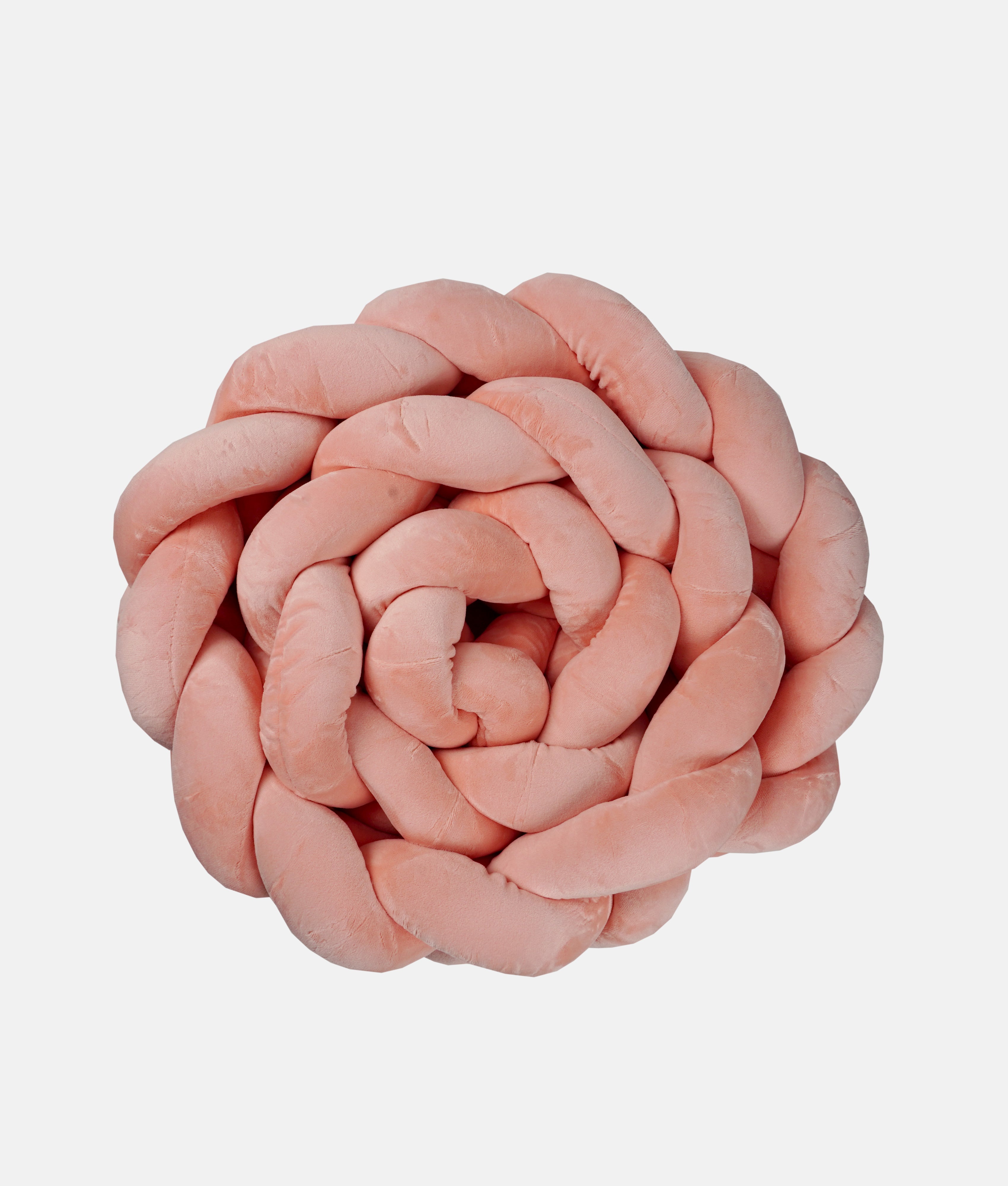 Elegant Smockers LK | Braided Baby Cot Bumpers - Peach | Sri Lanka