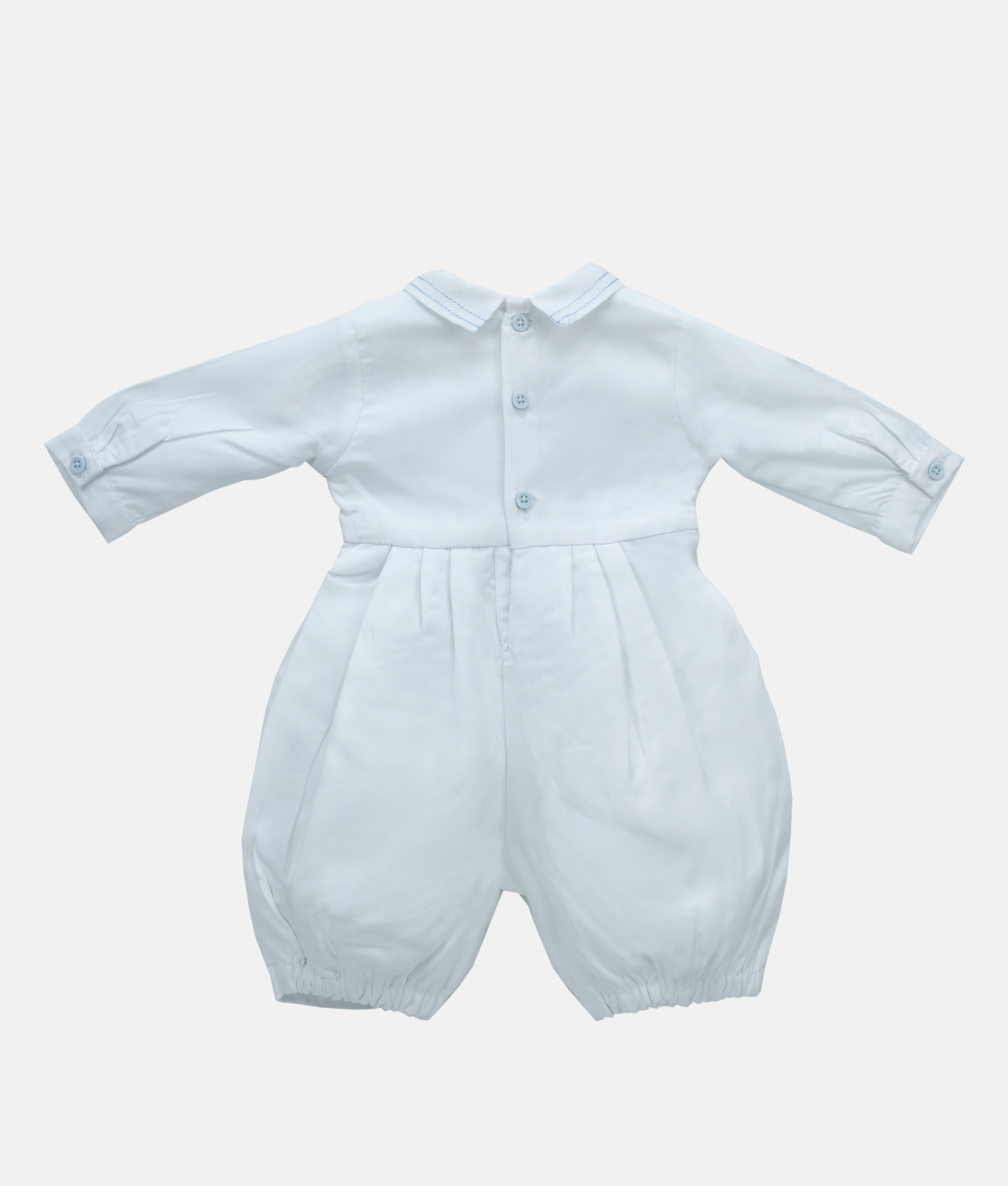 Elegant Smockers LK | Celebration Baby Romper & Cap Set - White (Pre-Order) | Sri Lanka
