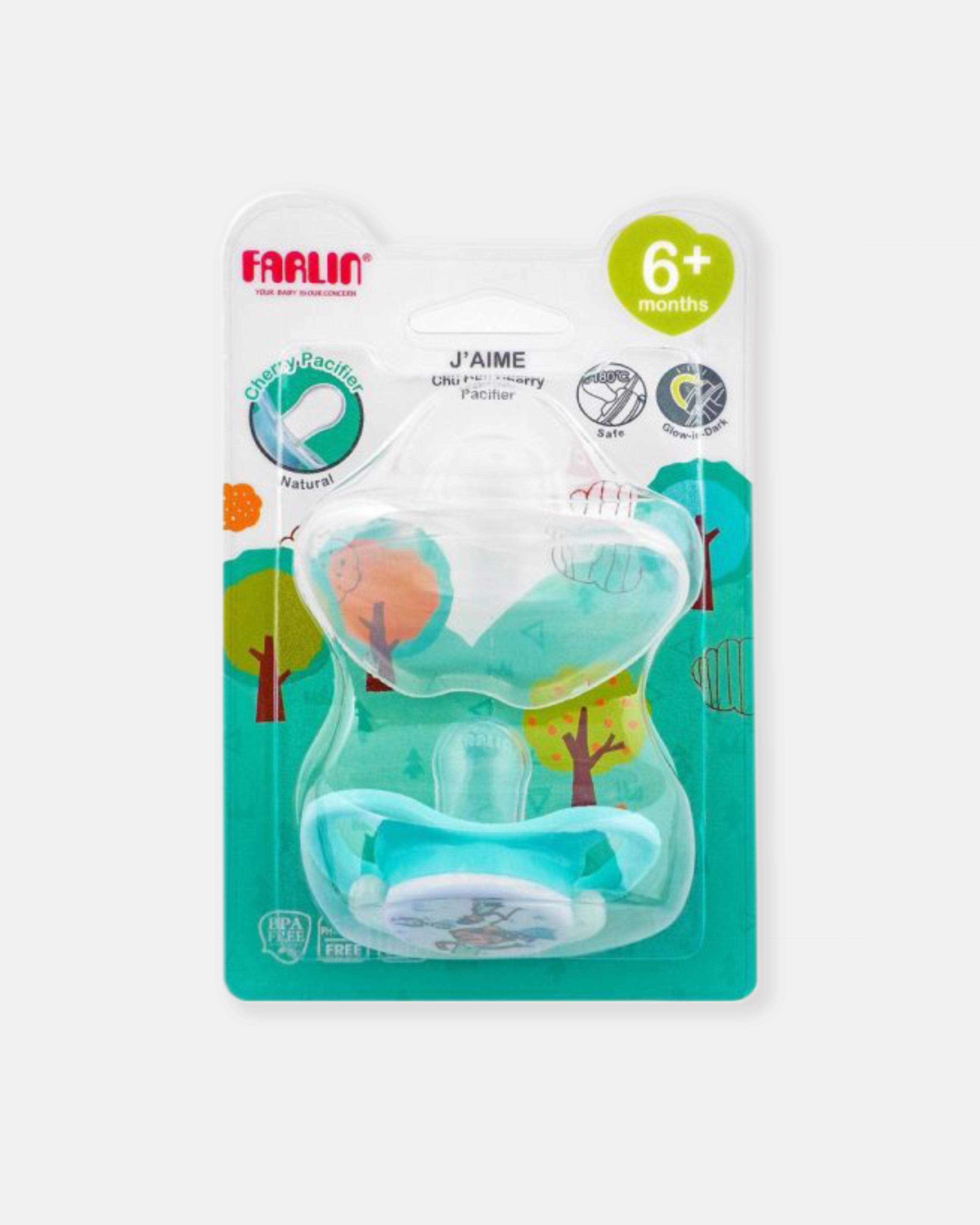 Elegant Smockers LK | Cherry Pacifier - Farlin - Mint Green | Sri Lanka