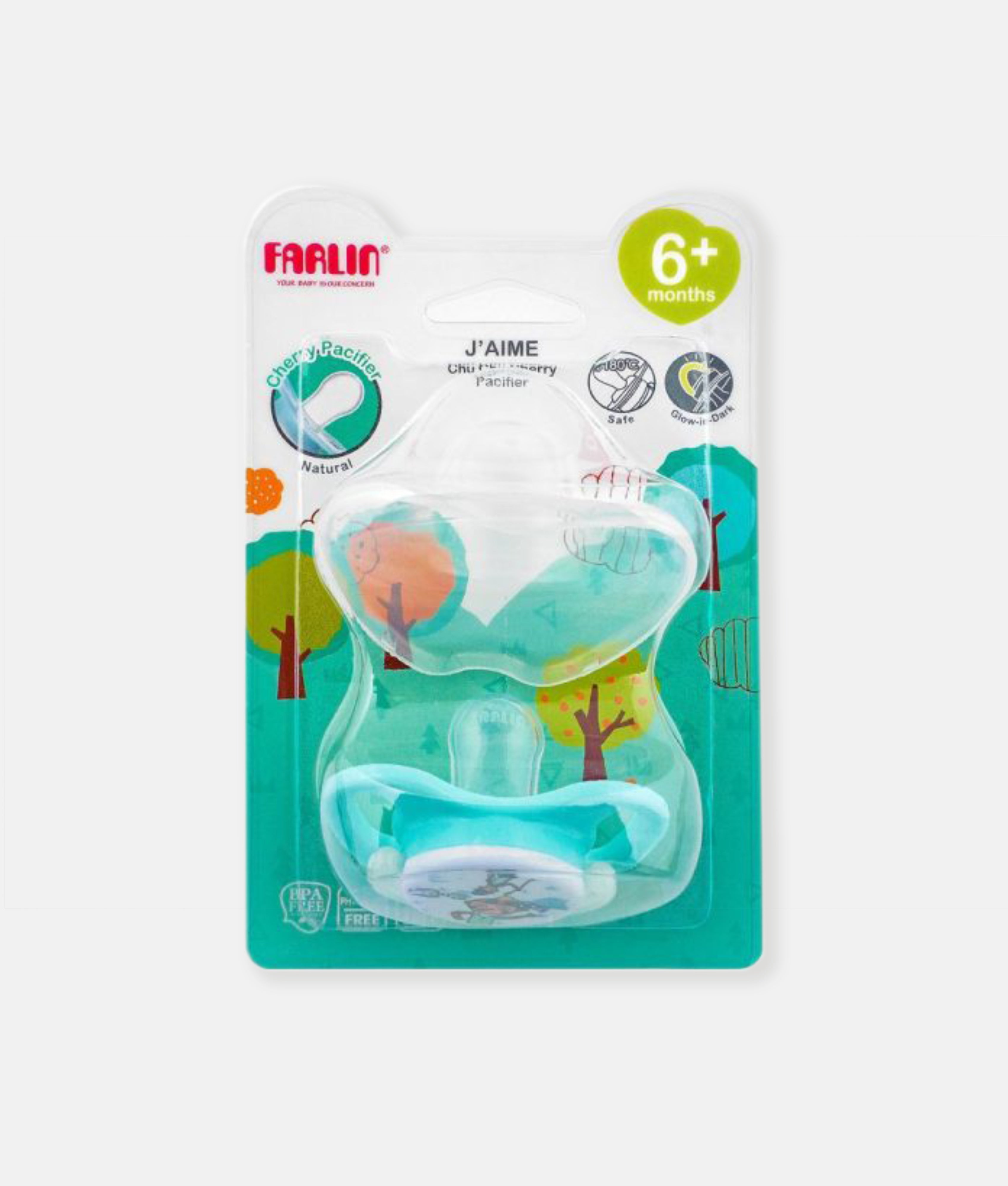 Elegant Smockers LK | Cherry Pacifier - Farlin - Mint Green | Sri Lanka