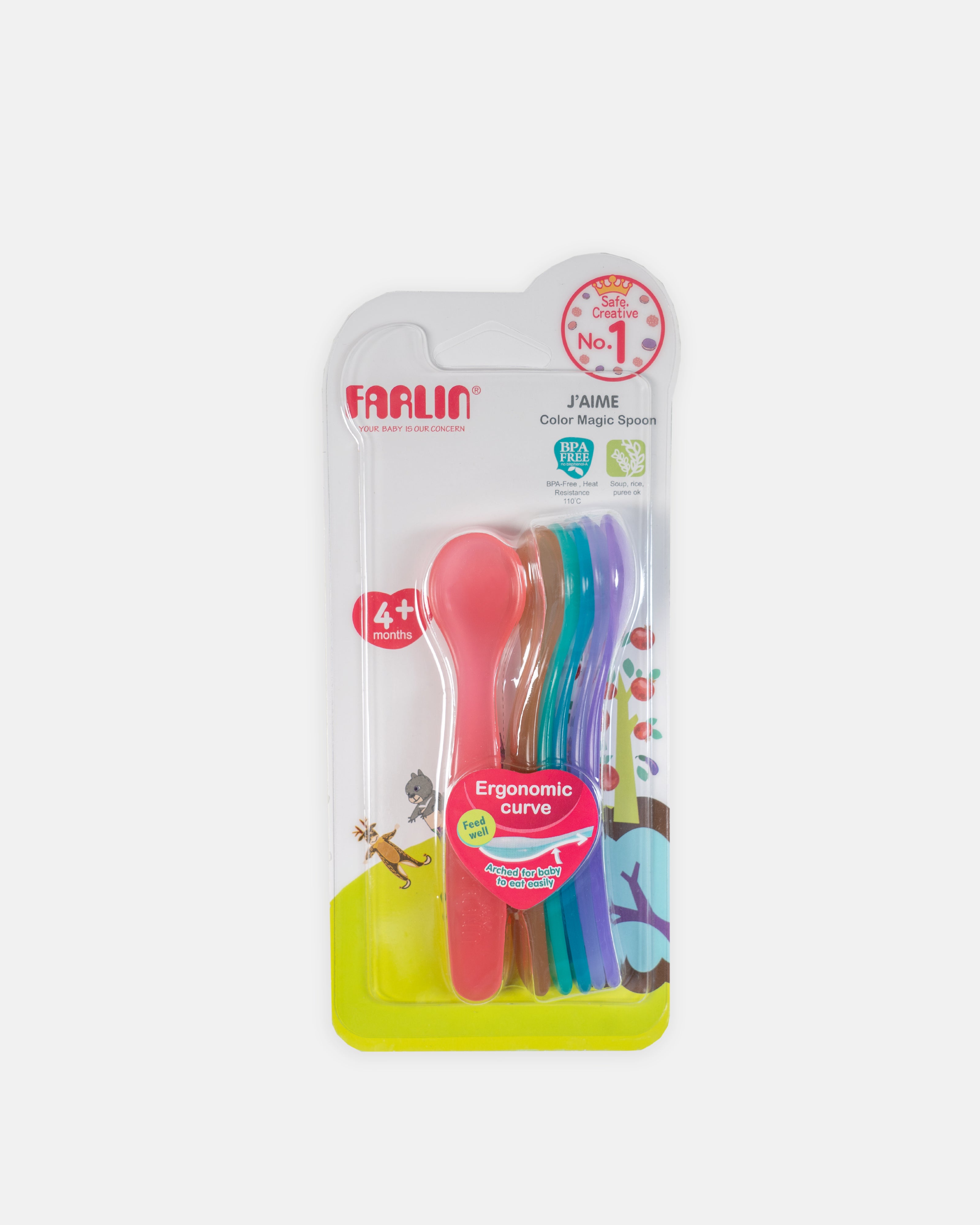 Elegant Smockers LK | Color Magic Spoons 7Pcs Set - Farlin | Sri Lanka