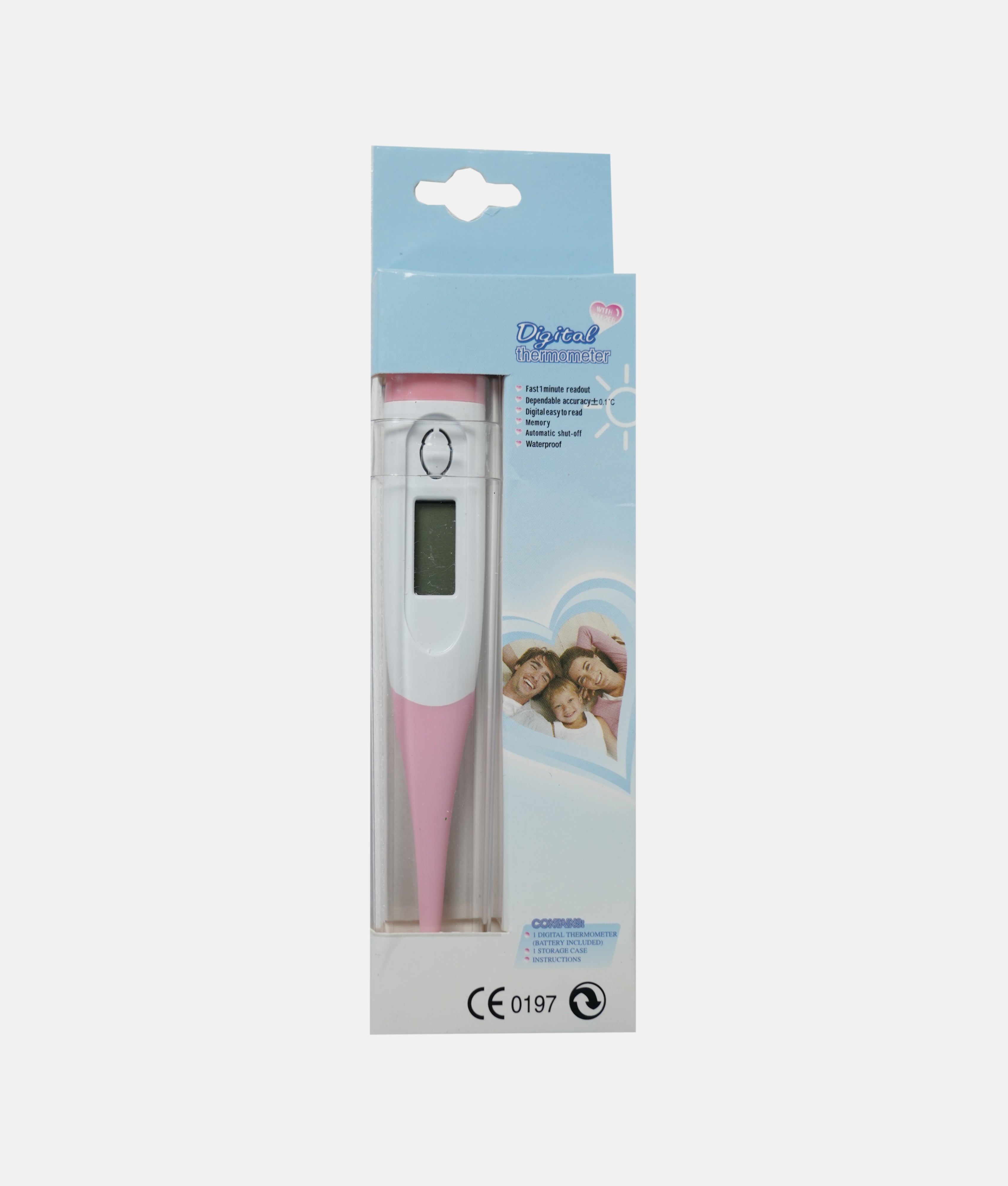 Elegant Smockers LK | Digital Thermometer - Pastel Pink | Sri Lanka