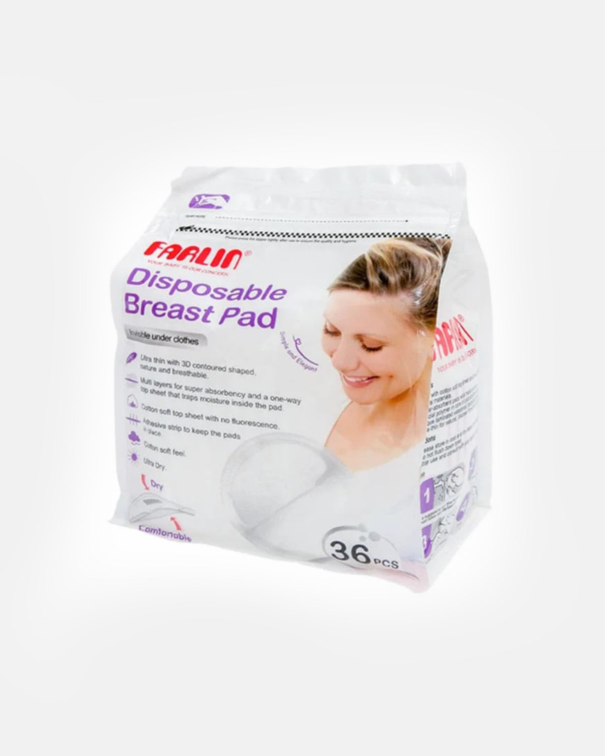 Elegant Smockers LK | Disposable Breast Pads 36pcs - Farlin | Sri Lanka