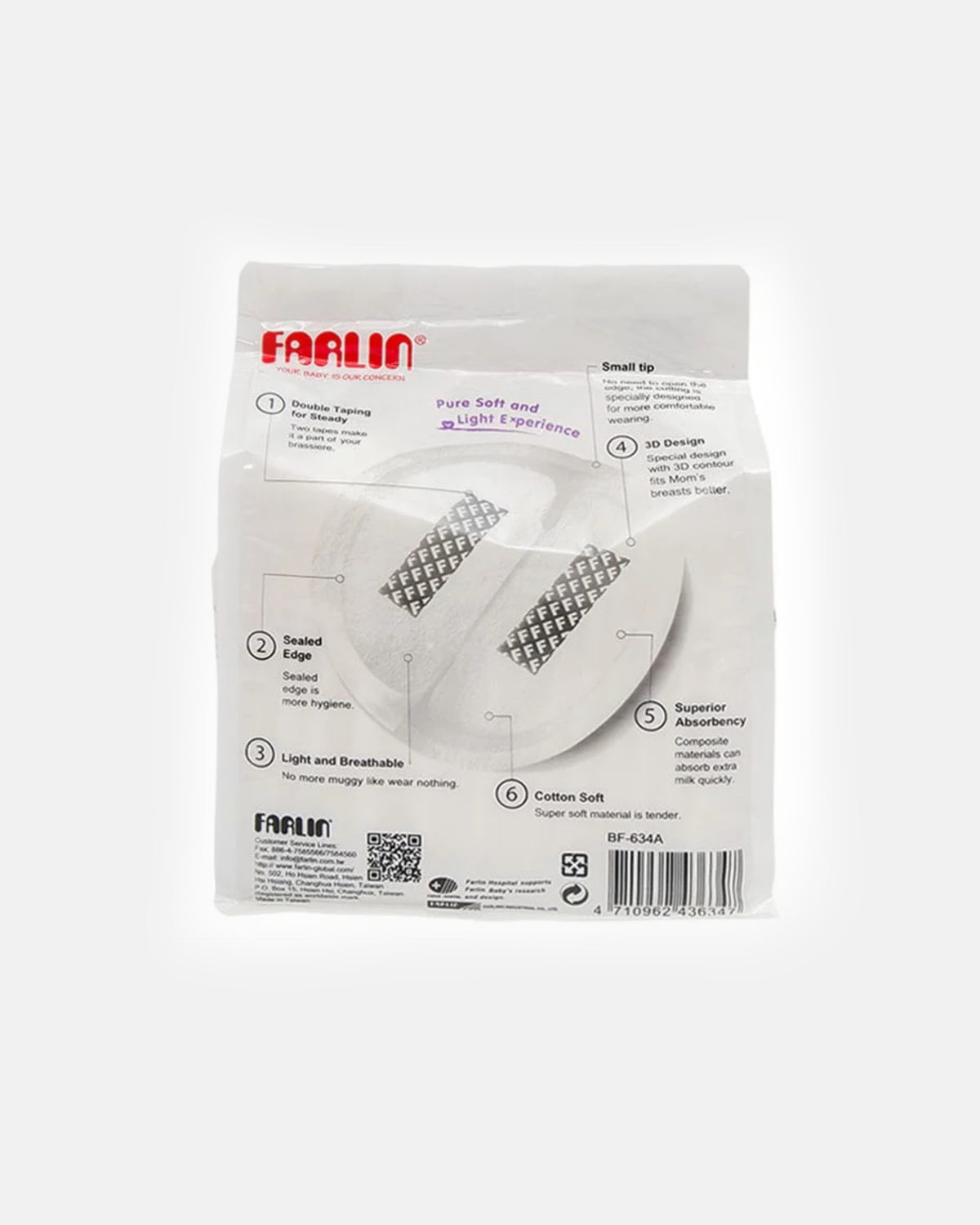 Elegant Smockers LK | Disposable Breast Pads 36pcs - Farlin | Sri Lanka