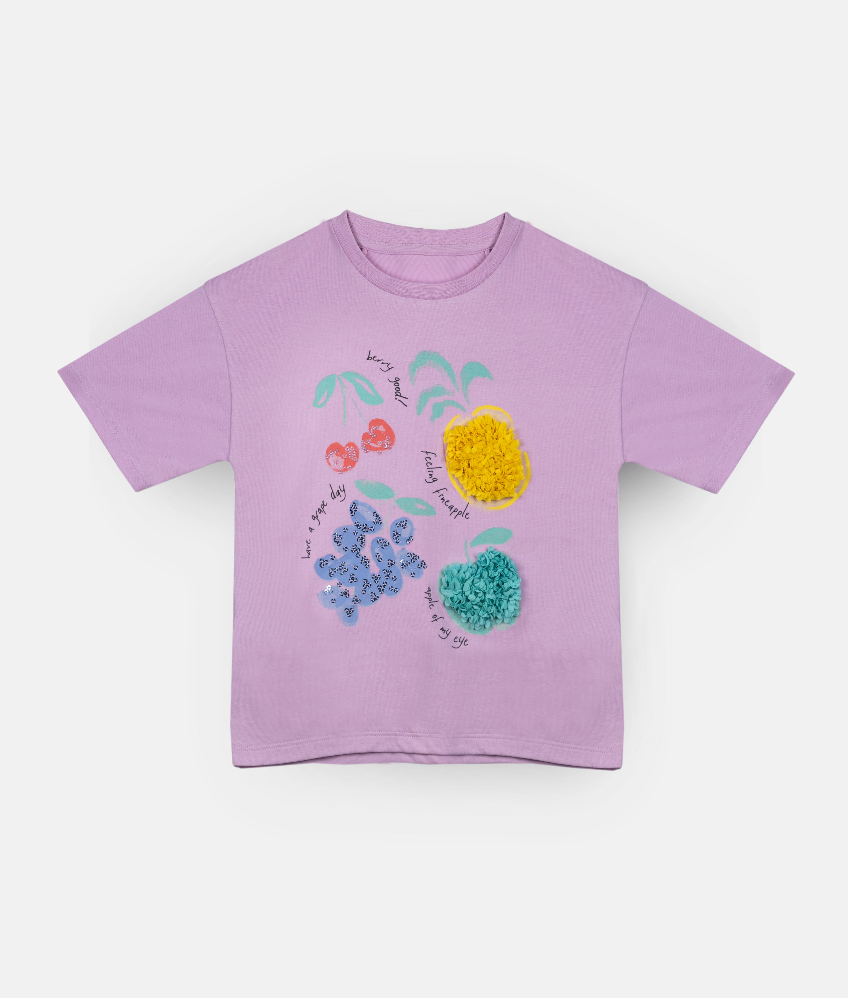 Elegant Smockers LK | Girls Light Pink T-Shirt - Berry Good | Sri Lanka