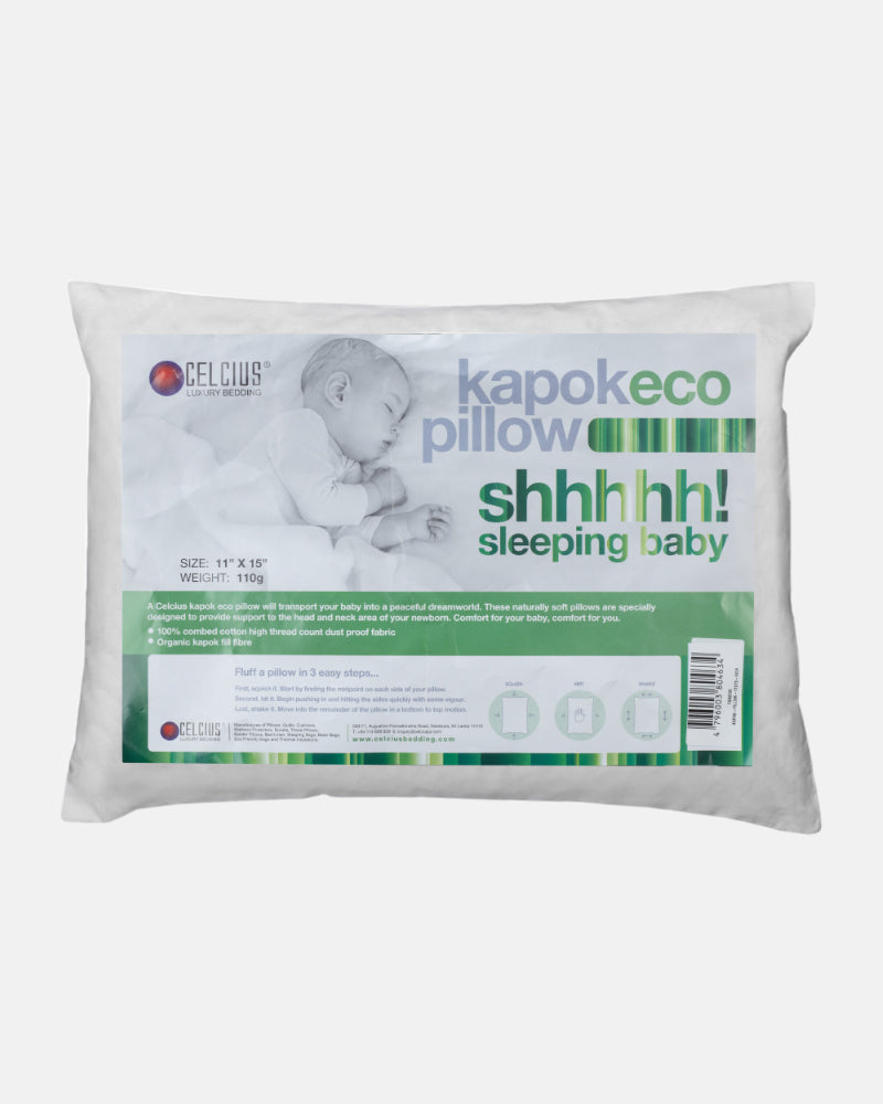 Elegant Smockers LK | Kapok Baby Pillow 11"x15" - Celcius | Sri Lanka