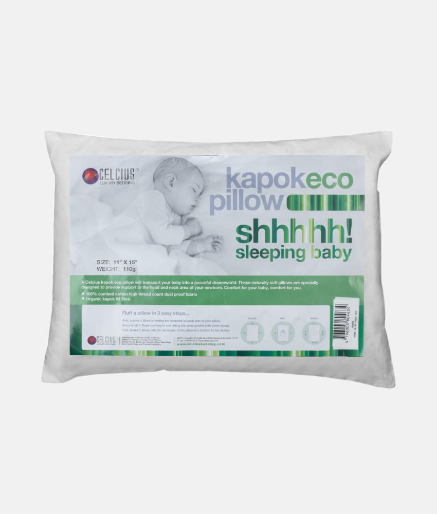 Elegant Smockers LK | Kapok Baby Pillow 11"x15" - Celcius | Sri Lanka