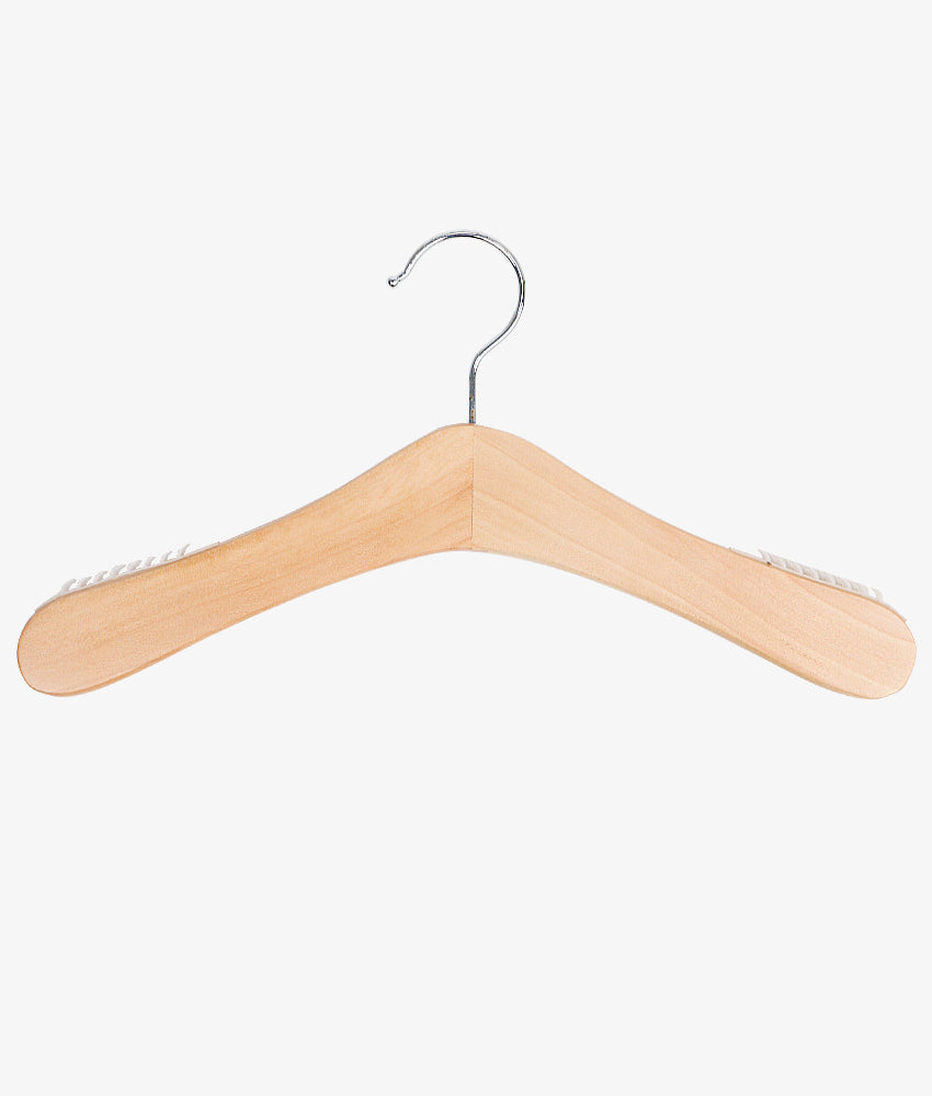 Elegant Smockers LK | Kids Wooden Hangers Set - Natural | Sri Lanka