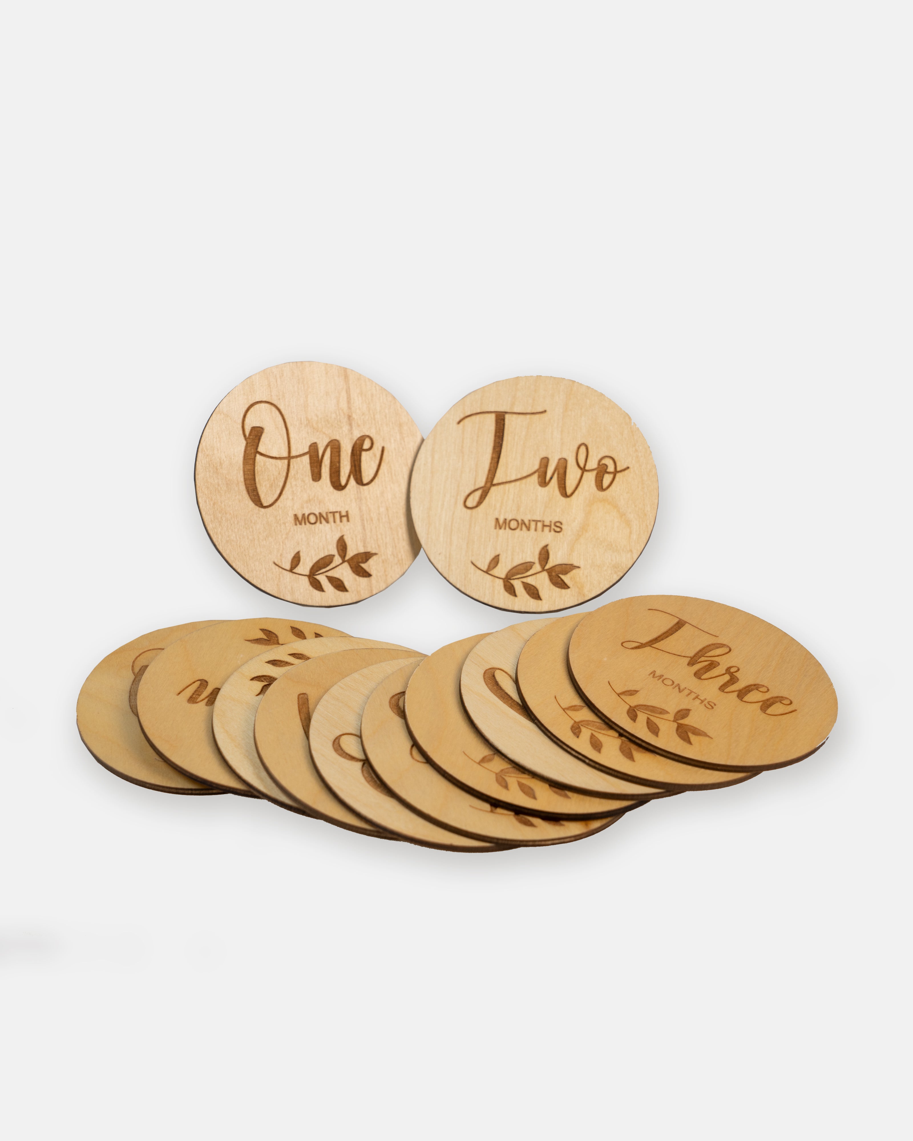 Elegant Smockers LK | Monthly Baby Milestone Plaques Set | Sri Lanka